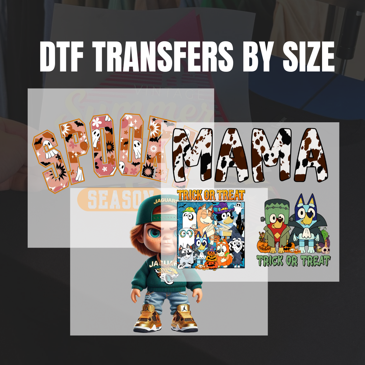 DTF Transfers By Size